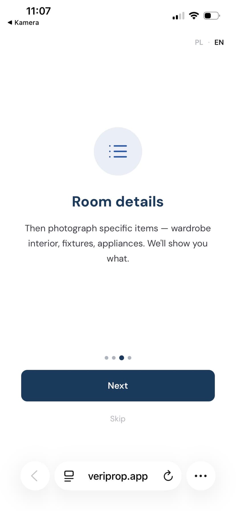 Capture room details