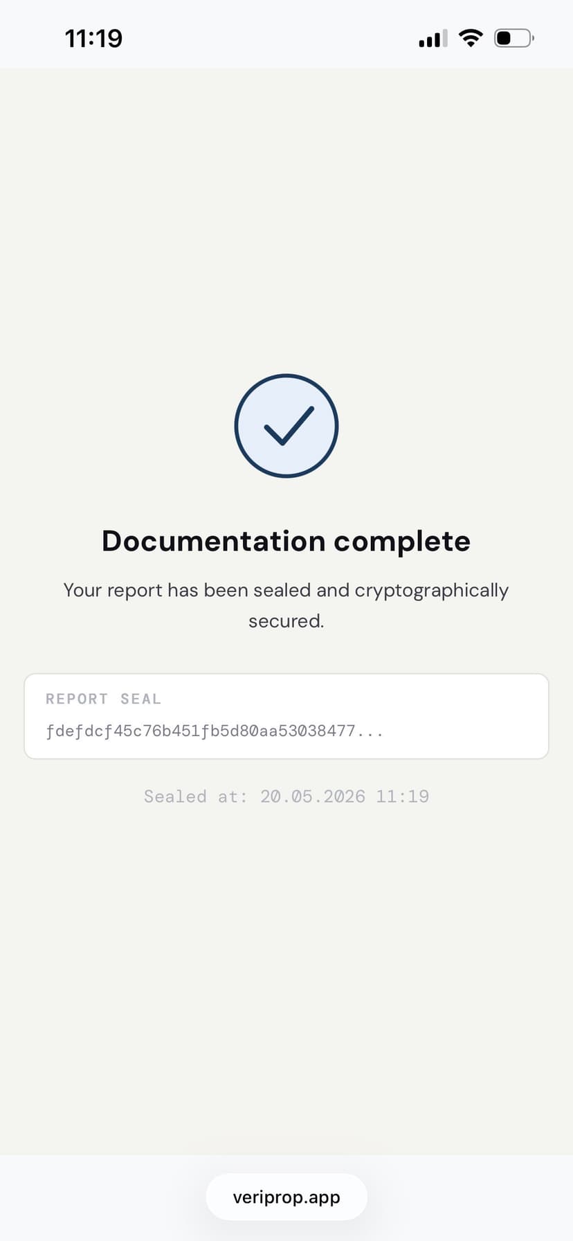 Sealed and recorded